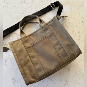 Quince Olive Green Canvas Tote